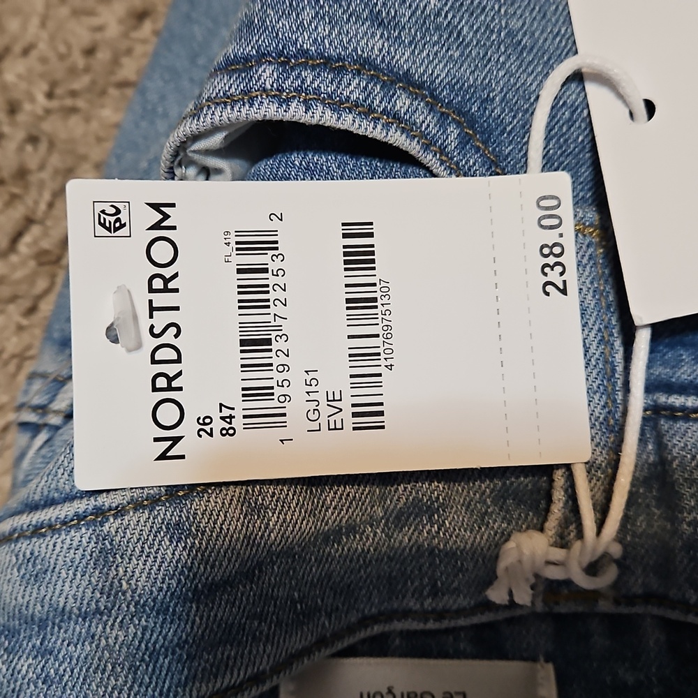 Frame Le Garcon Mid-Rise Straight Cuffed Denim Jeans-NWT - Picture 15 of 15